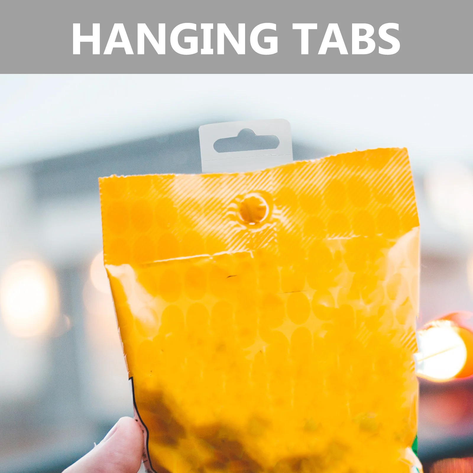 

500Pcs PVC Self-Adhesive Hanging Tabs Slot Hole Clear Display Hooks for Retail Store Hanging Tags Sticker Hooks Strong Adhesion