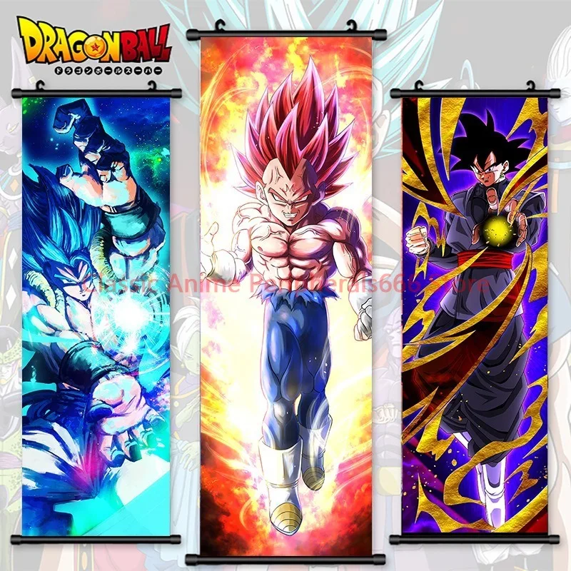 High-definition spray-painted Dragon Ball Goku Super Saiyan poster Frieza anime character wall hanging painting