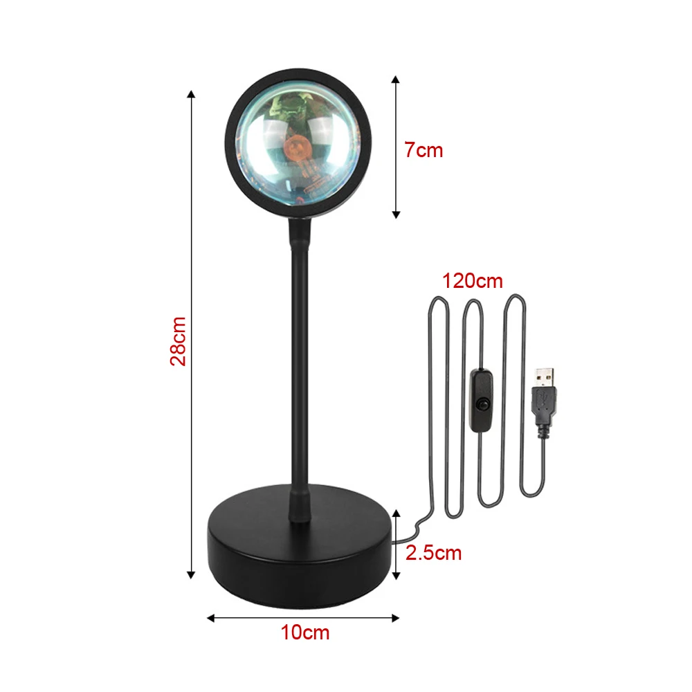 Lámpara de puesta de sol inteligente Tuya, luz nocturna, luz Led remota por aplicación Smart Life, decoración del hogar, habitación, fotografía,