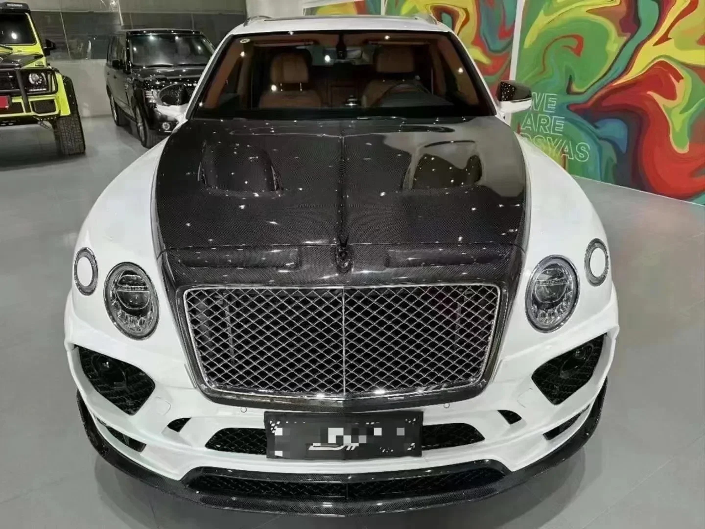 MS Big Body Kit For Bentley Bentayga Dry Carbon Fiber Hood