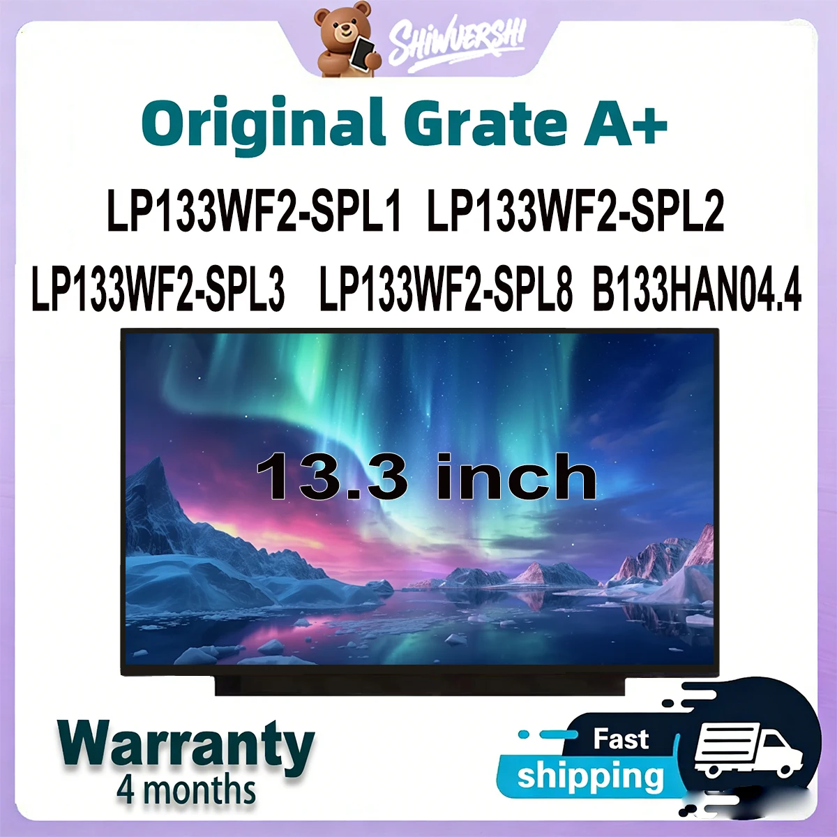 

Wholesale 13.3 inch Laptop Lcd Screen Monitor Panel Slim LP133WF2 SPL1 LP133WF2 SPL2 LP133WF2 SPL3 LP133WF2 SPL8 B133HAN04.4