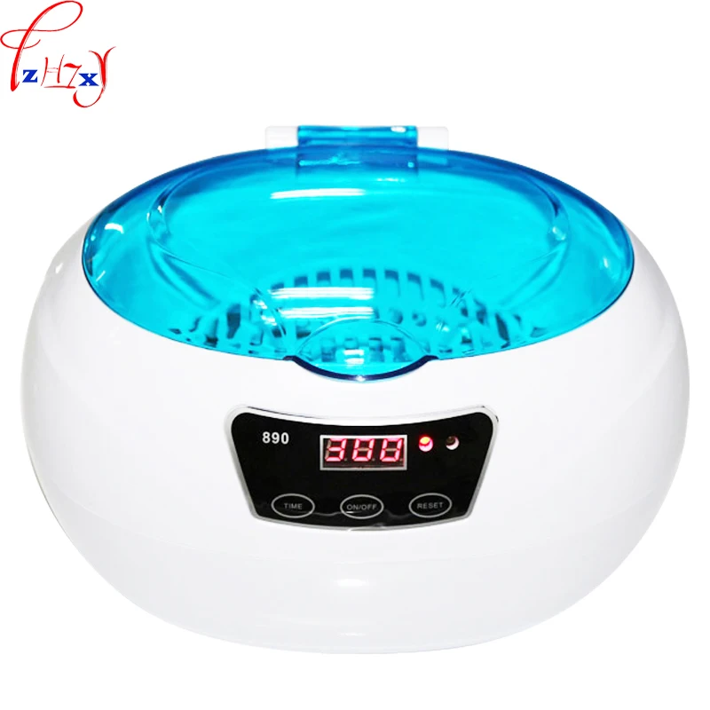 Ultrasonic CLEANER km-890 ครัวเรือนอัญมณีนาฬิกาฟันฝาครอบทำความสะอาดอัลตราโซนิกเครื่อง 110/220V 50W