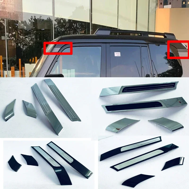 

For Toyota Land Cruiser 250 Prado LC250 2024 2025 Car Door Window Bracket A Pillar Protection Cover C Pillar Trim Accessories