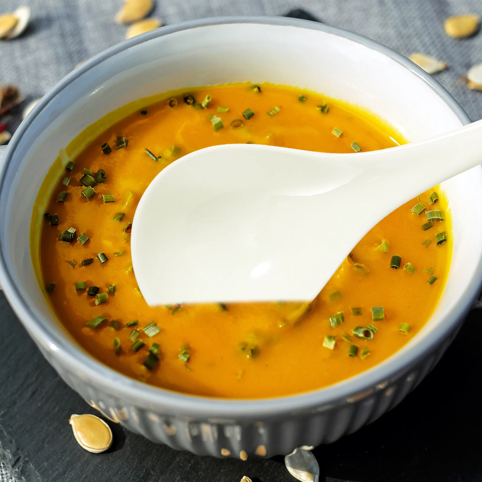 

1Set Big Porcelain Spoons Ceramic Cookware Easy Clean Long Handle Suitable for Home and Hotel Use Porcelain Spoon