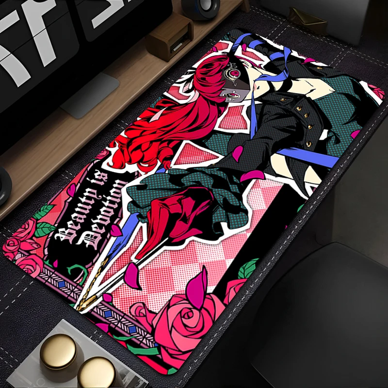 

Desk Mat Carpet Desk Accessories Laptop P-persona 5 Gamer Mausepad Mouse Pad Mousepad Office Tables Mouse Mats Keyboard Pad
