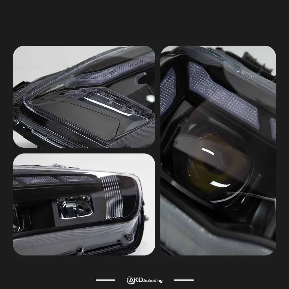 AKD Head Lamp for Mitsubishi Lancer LED Headlight 2008-2018 Headlights Lancer DRL Turn Signal High Beam Angel Eye Projector Lens