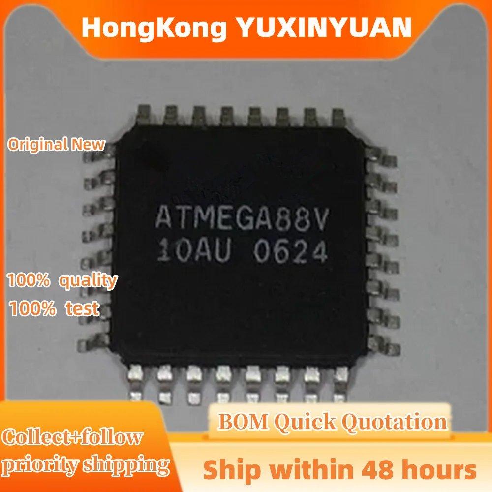 1PCS  ATMEGA88V-10AU QFP32 ATMEGA88-20AU  88PB-AU 88PA-AU 88A-AU 88-10AU  88PV-10AU CHIPS IN STOCK 