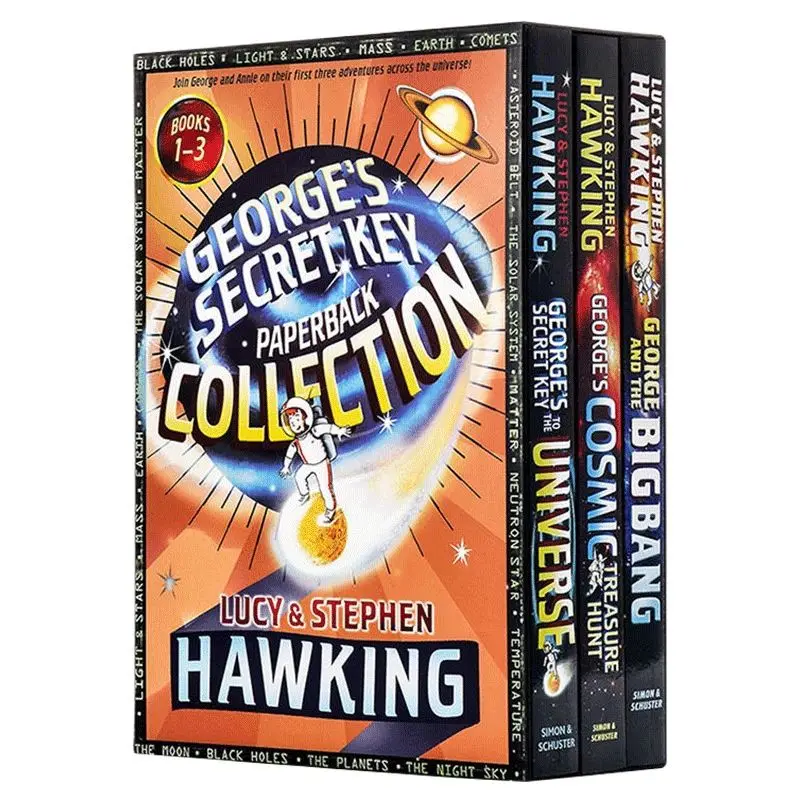 3 Books/Set George's Secret Key Paperback Collection  English Reading Books Children's knowledge of the universe Adventure novel