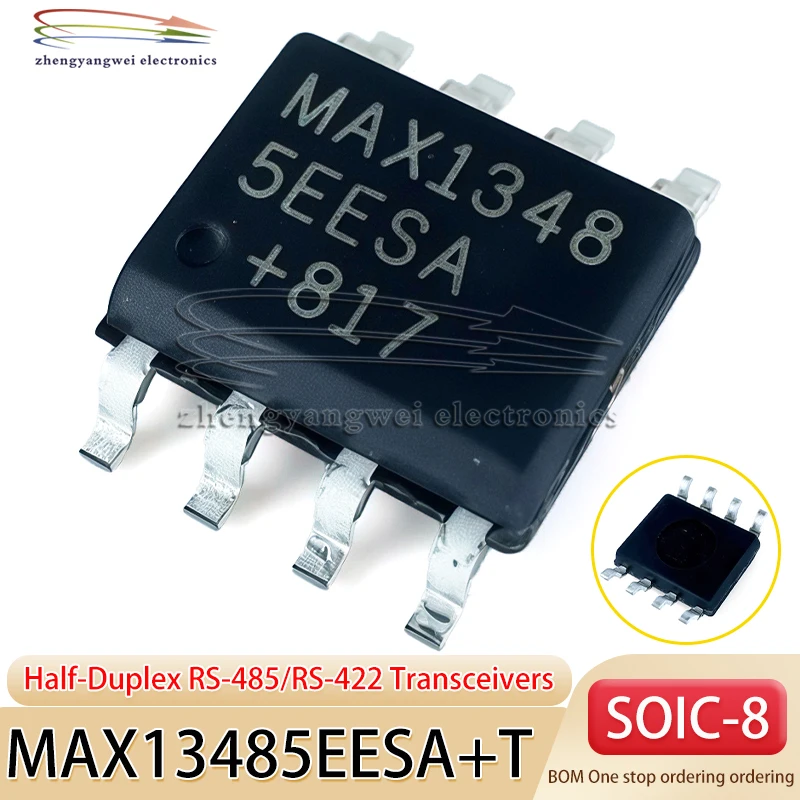 5 PCS MAX13485EESA+T SOIC-8 MAX1348 5EESA RS-485/RS-422 transceiver chip