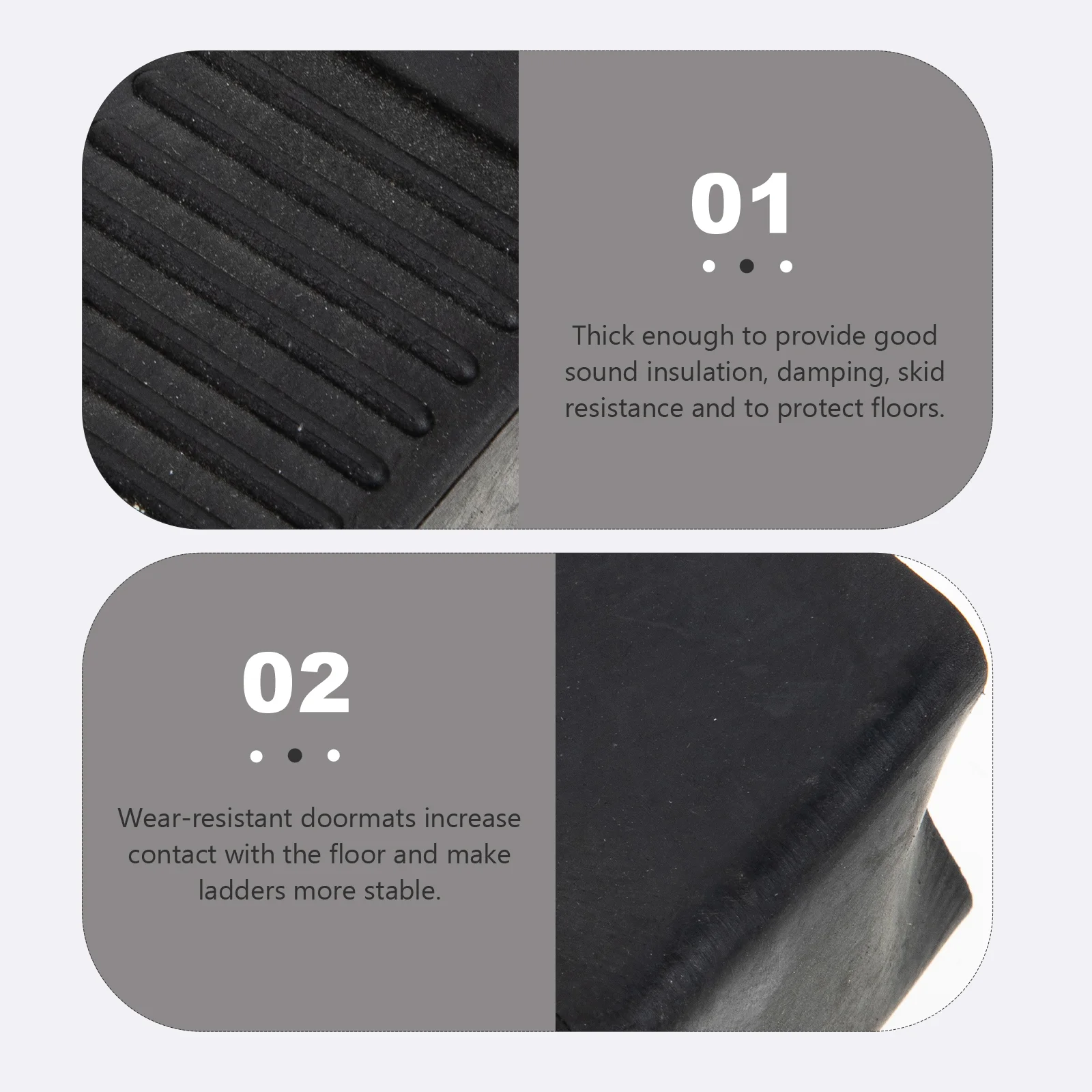 4 Pcs Ladder Foot Cover Accessories Furniture Protectors Non-slip Pad Butt Mat Protective Wear-proof Pads Rubber