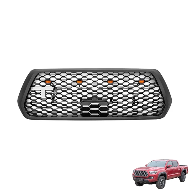 

Accessories 2016-2023 Black ABS Plastic Offroad Car Bumper Grill New Condition Fit For Toyota For Tacoma