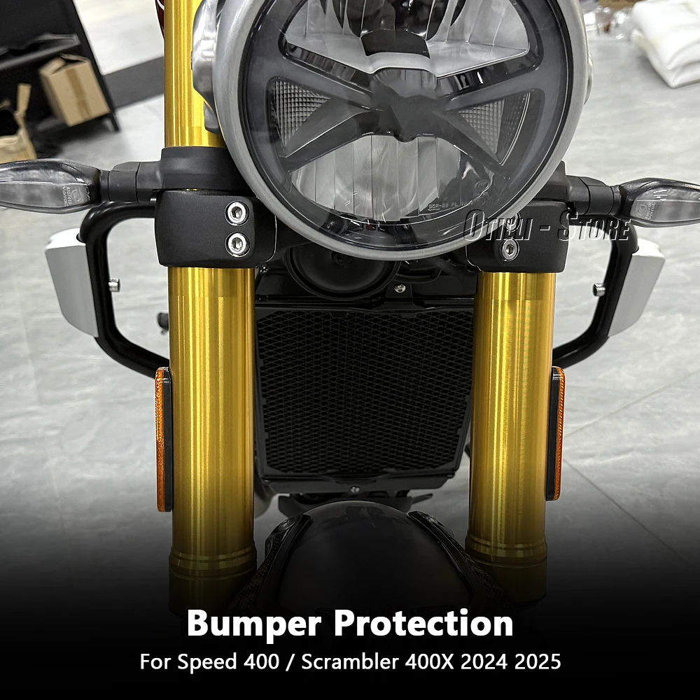 

For Speed 400 Scrambler 400X 400 X 2024 2025 New Motorcycle Front Highway Crash Bar Engine Guard Bunper Protector