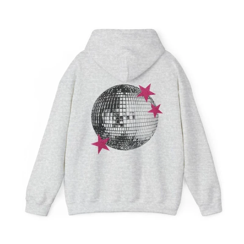 Bola de discoteca mirrorball manter quente moletom estrelas rosa manga longa pulôver personalizado correspondência hoodies streetwear presentes para ela