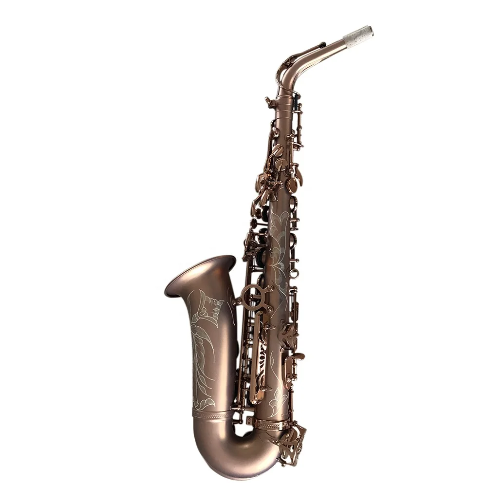 Eb Tone Coffee Matt Alto Saxophone T Woodwind Instrument [Customization Required]