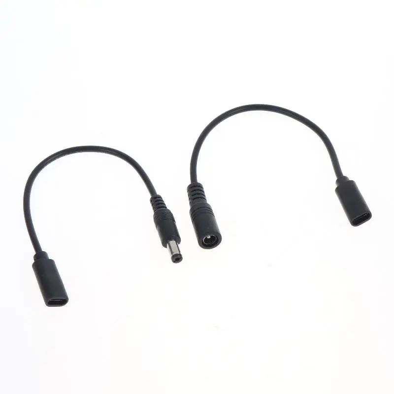 High Quality 5.5x2.1mm DC Power Cord Female to Type C Micro Mini USB Male Adapter for Security Camera System