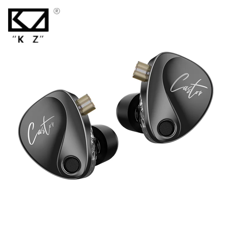 

KZ Castor In Ear HiFi Earphone 2DD Dynamic High-end Tunable balanced armature Headphone Monitor Cancelling Earbuds KZ Castor