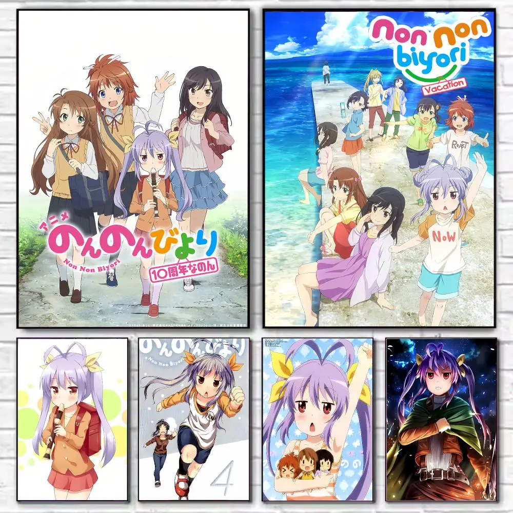 N-Non Non Biyori Poster Classic Poster HD Decorative Wall Art for Living Room Bedroom Café Stylish Home Décor Gift