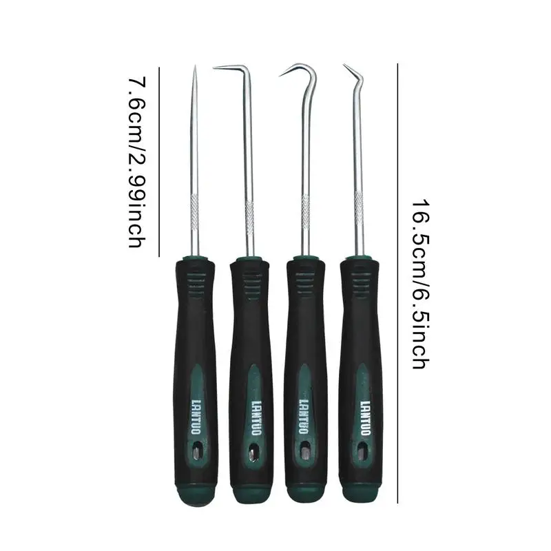 Car Auto Veículo Oil Seal Screwdrivers Set, O-Ring Seal, Junta Extrator Removedor, Pick e Ganchos Ferramentas, Atacado, 4Pcs