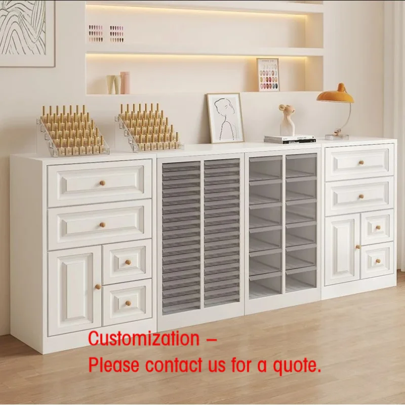 custom.Nail Polish Display Cabinet Nail Beauty Salon