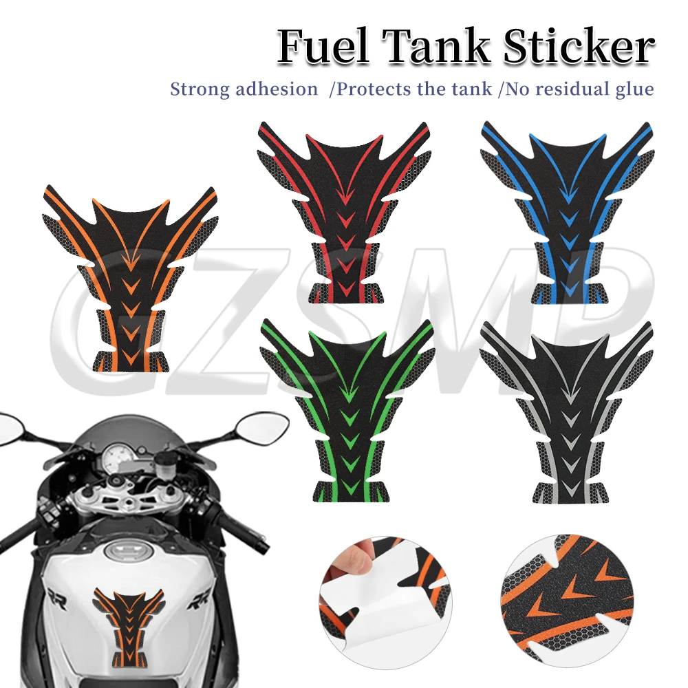 

Motorcycle Decal Tank Pad Protector Case Non-Slip Frosted Fish Bone Decorative Sticker fit For Z900 z900se