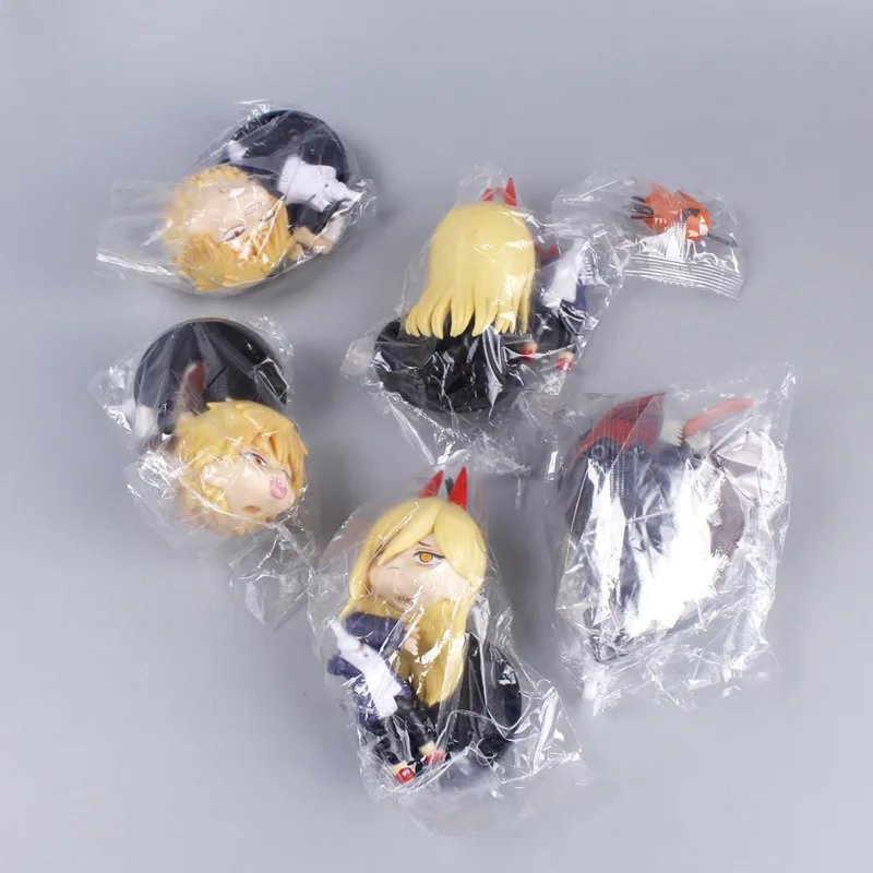 New In Stock 6Pcs Set Chainsaw Man Anime Figure PVC Denji Pochita Collection Action Figures Model Set Toys Anime Dolls Kids Gift