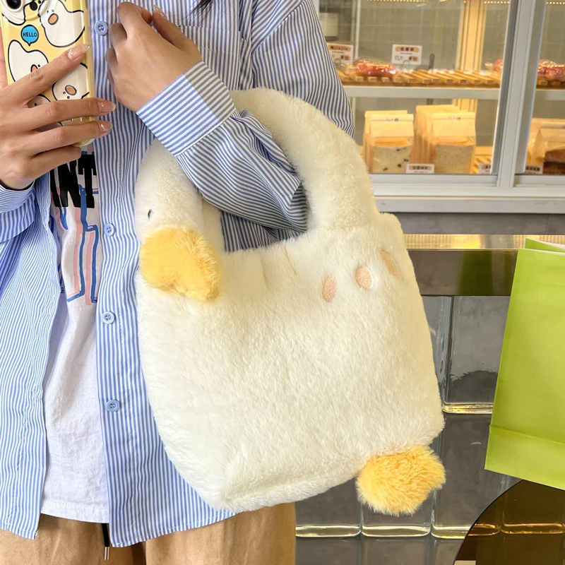 bolsa-de-ombro-feminina-de-pelucia-ganso-branco-fofo-bolsa-de-mao-cor-solida-em-veludo-macio-com-fecho-de-fivela-para-uso-ca