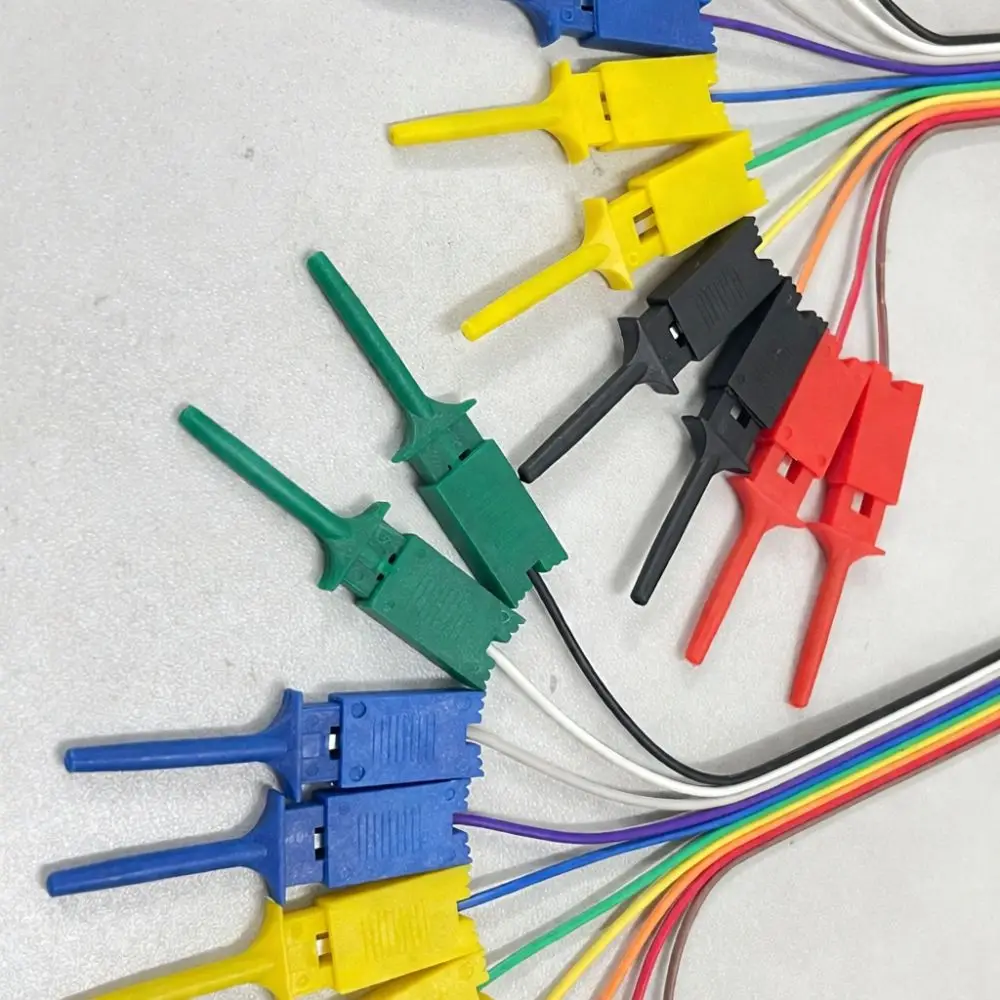 All Copper Test Hook Dupont Connector Flat Probe Logic Analyzer Oscilloscope Grabber Clip Chip Pin Electrical Test Tool