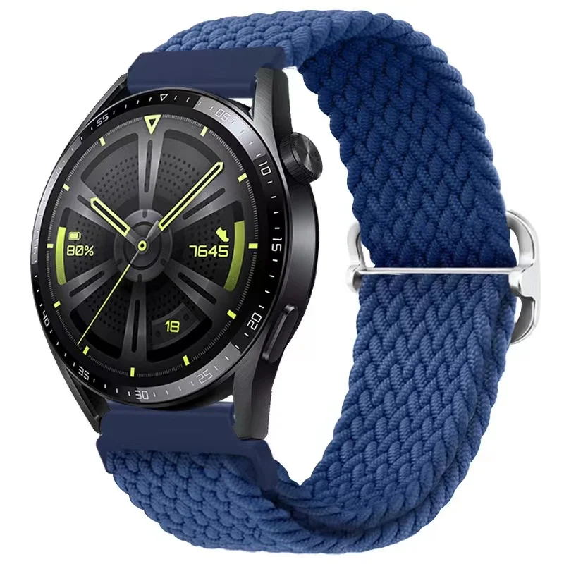 Correa trenzada de nailon para reloj, pulsera de 22mm y 20mm para Samsung Watch 6, 5, 4, 3, Huawei Watch 4/3/GT4-3, Amazfit GTR/Stratos