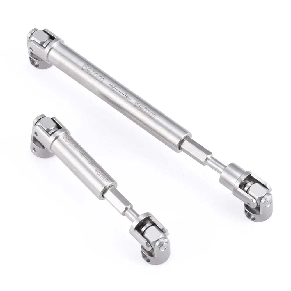 

MIBIDAO 2Pcs Stainless Steel Center Drive Shaft for Axial SCX24 Jeep Gladiator AXI00005 1/24 RC Crawler Car Upgrade Parts