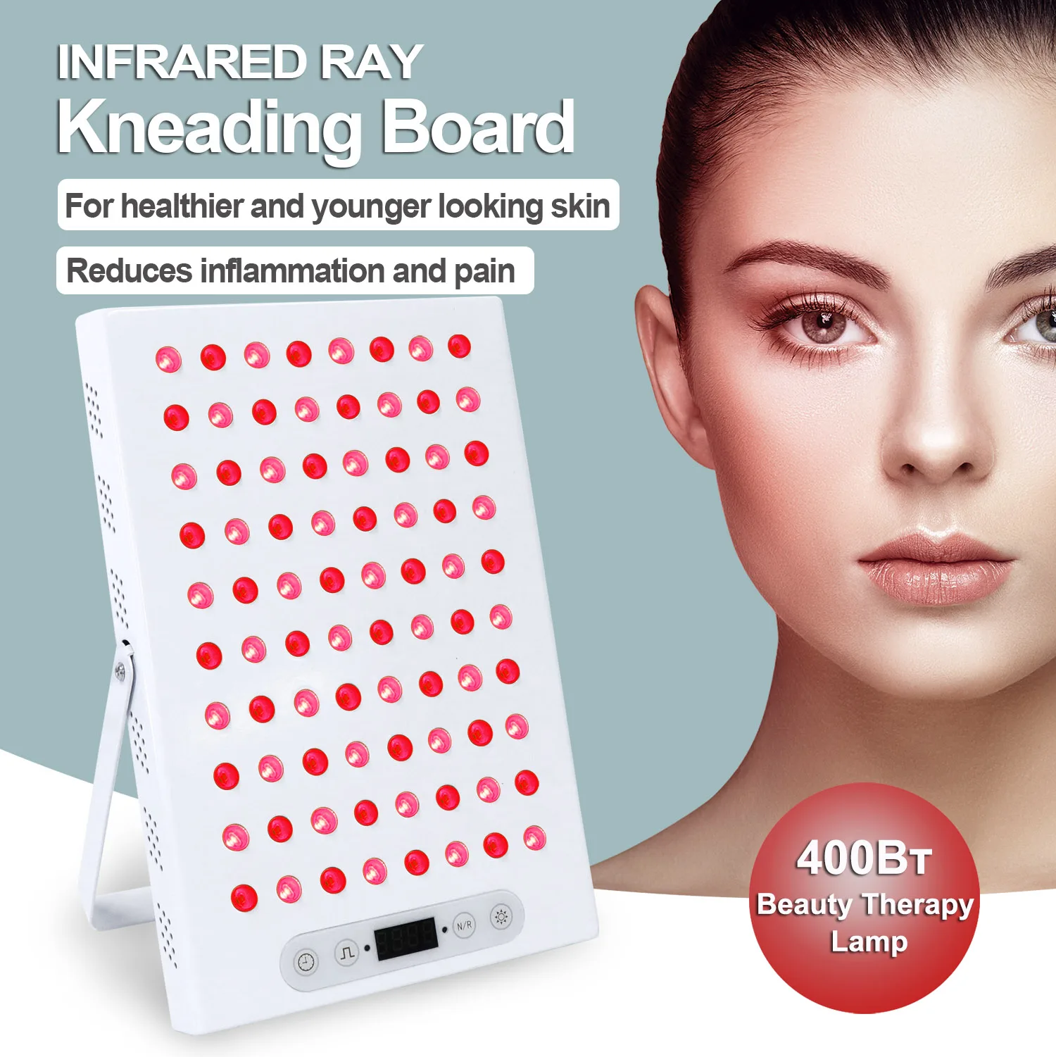 

80 LED Medium Infrared Lamp Device Physical Therapy Red Light Therapy Panel Infrared Physiotherapy Lamp for Beauty Therapy