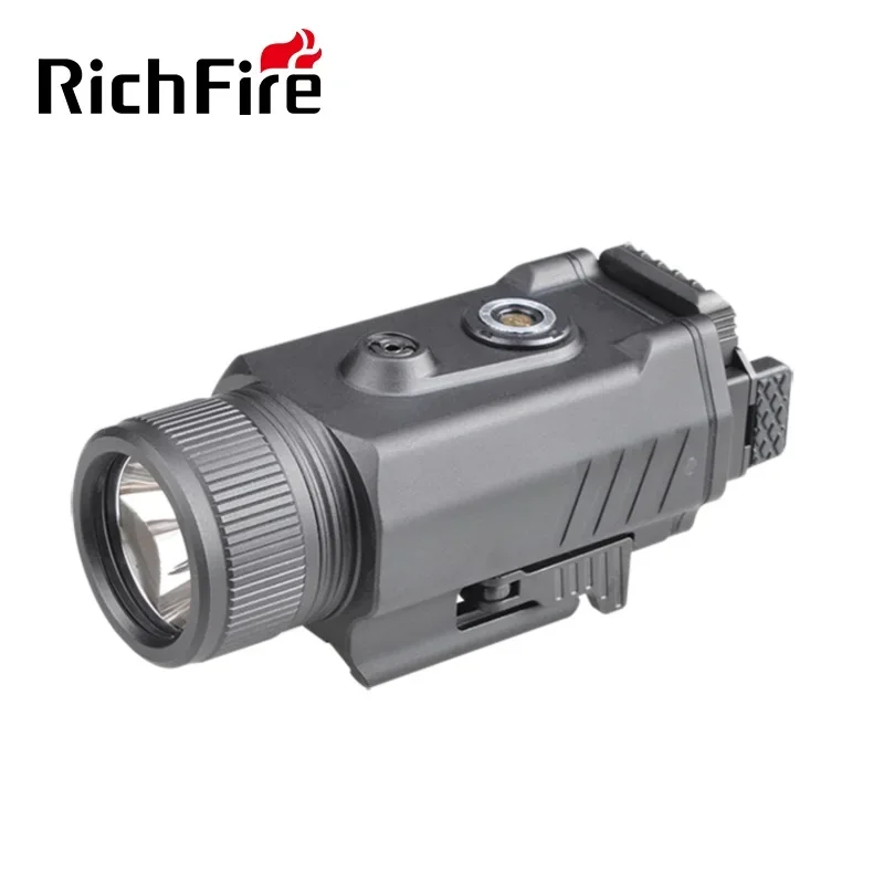 

Richfire Magnetic Power Rechargeable Flashlight LED 2000lumens Green Laser Light Combo Tactical Torchlights for Hunting