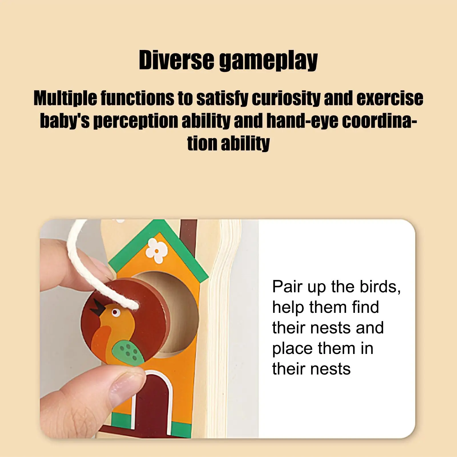 

Деревянная сенсорная доска, деревянная скрипка, развивающая доска, детские сенсорные игрушки на Рождество, день рождения, Хэллоуин, домашняя игровая комната