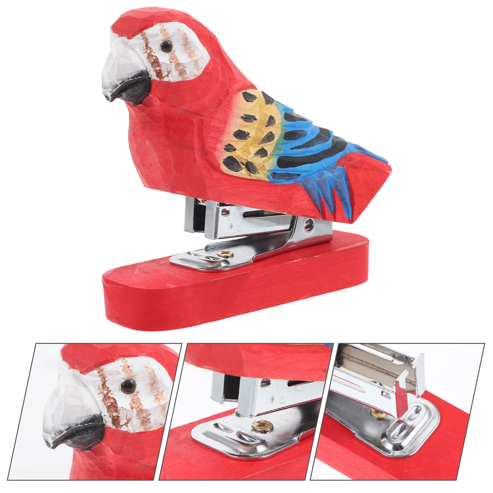 Wooden Animal Stapler Funny Stapler Office Stapler Creative Stapler Paper Stapling Tool wooden stapler