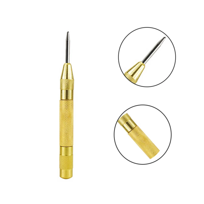 1PC Automatic Center Punch Center Hole Punch machiners carpentieri Tool Wood Press Dent Marker Woodwork Tool Drill Bit