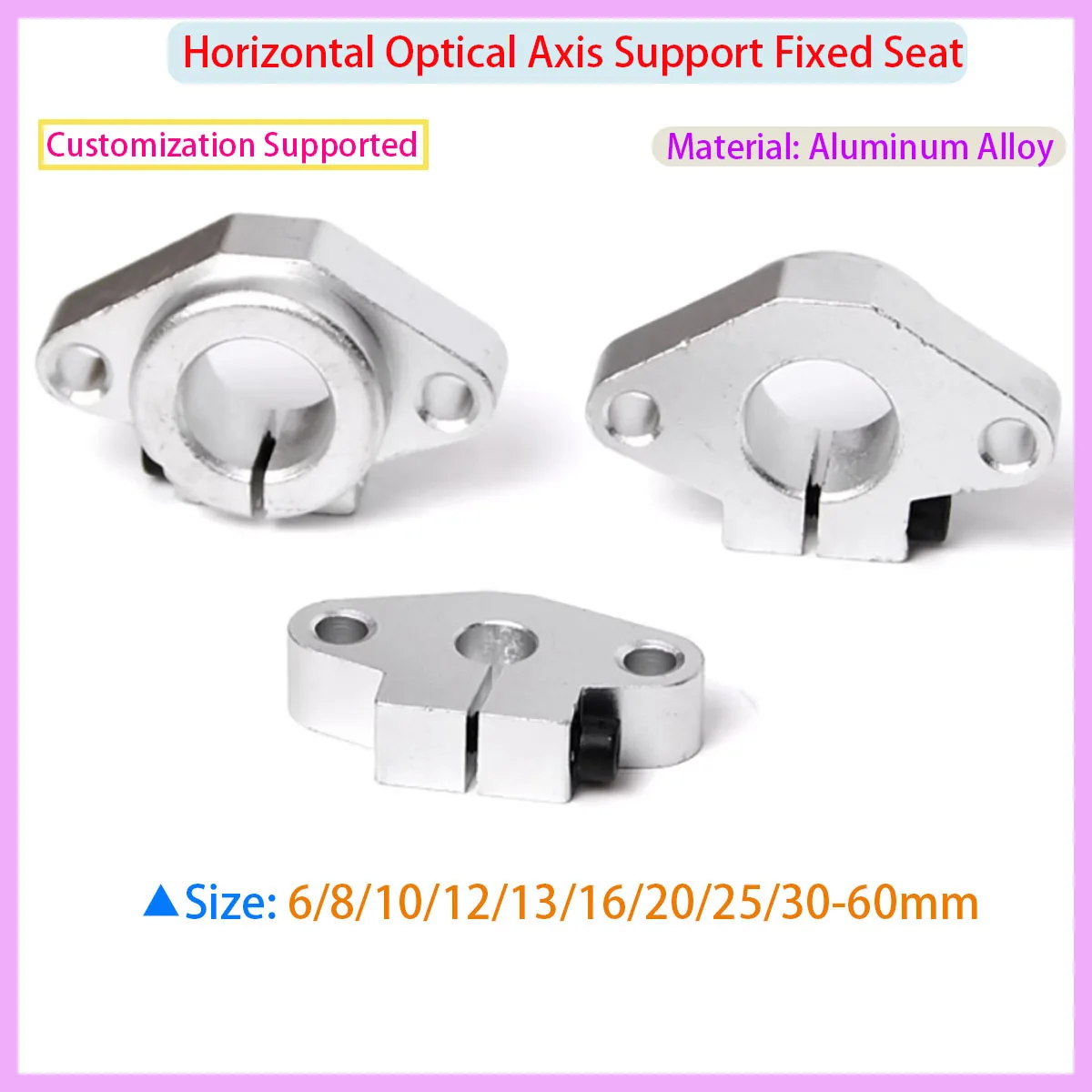 Linear Bearing Support 3D Printer CNC Engraving Machine SHF8 SHF10 SHF12 SHF13 SHF16 SHF20 SHF25 SHF30