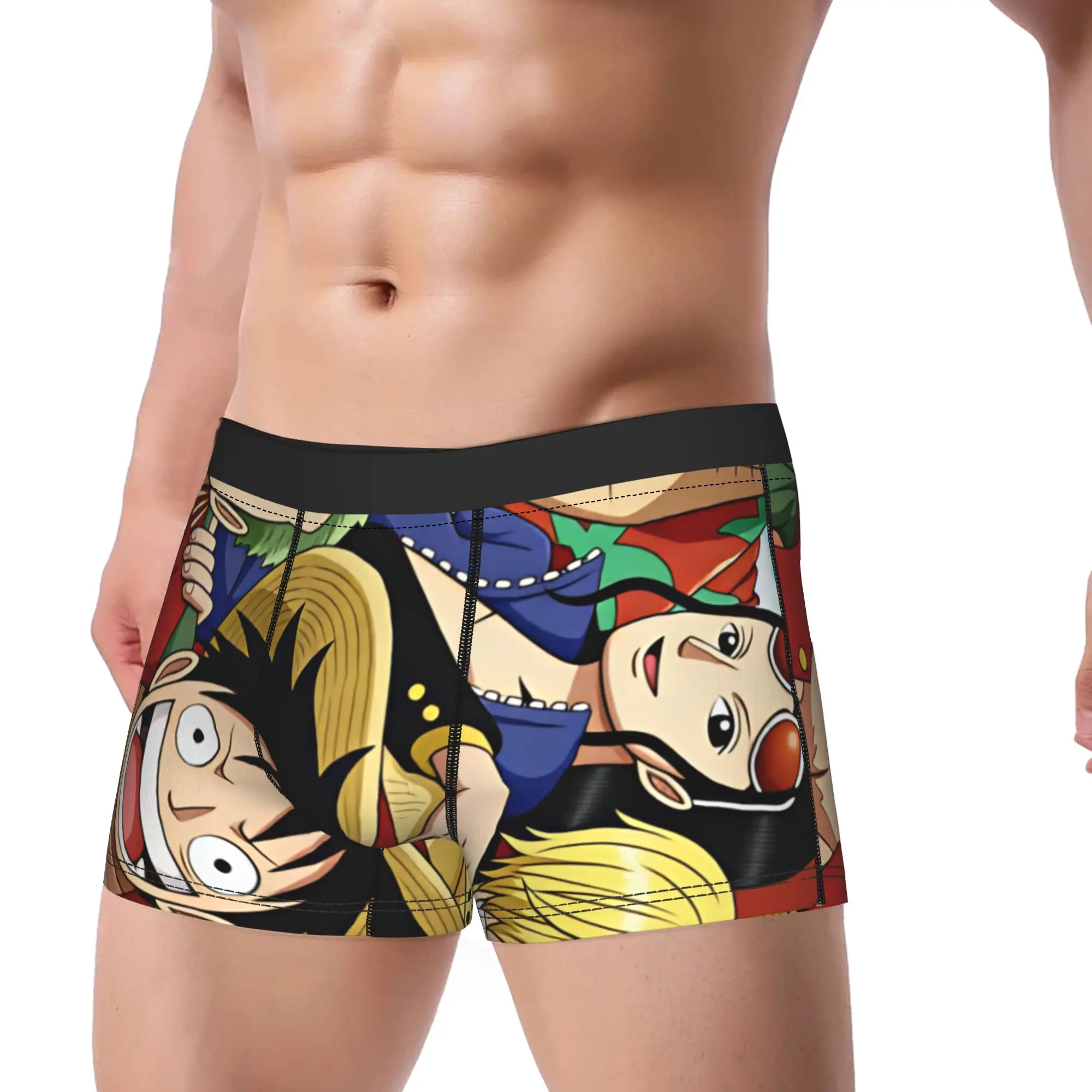 One Piece  Underwear  Sexy Soft Underpants Pattern Shorts Briefs For Men Pouch Plus Size Boxer Shorts