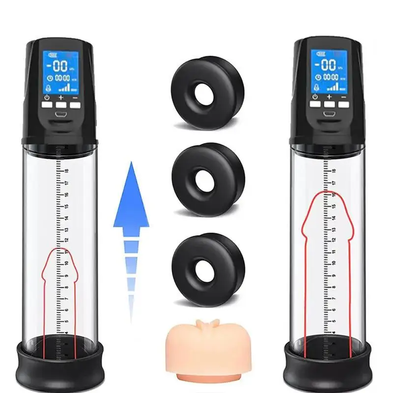 Electric Penis Pump Penis Enlargement Extend Pump Penis Trainer Male Masturbators Cup Dick Pump Sex Toys For Men 18+ Masturbator