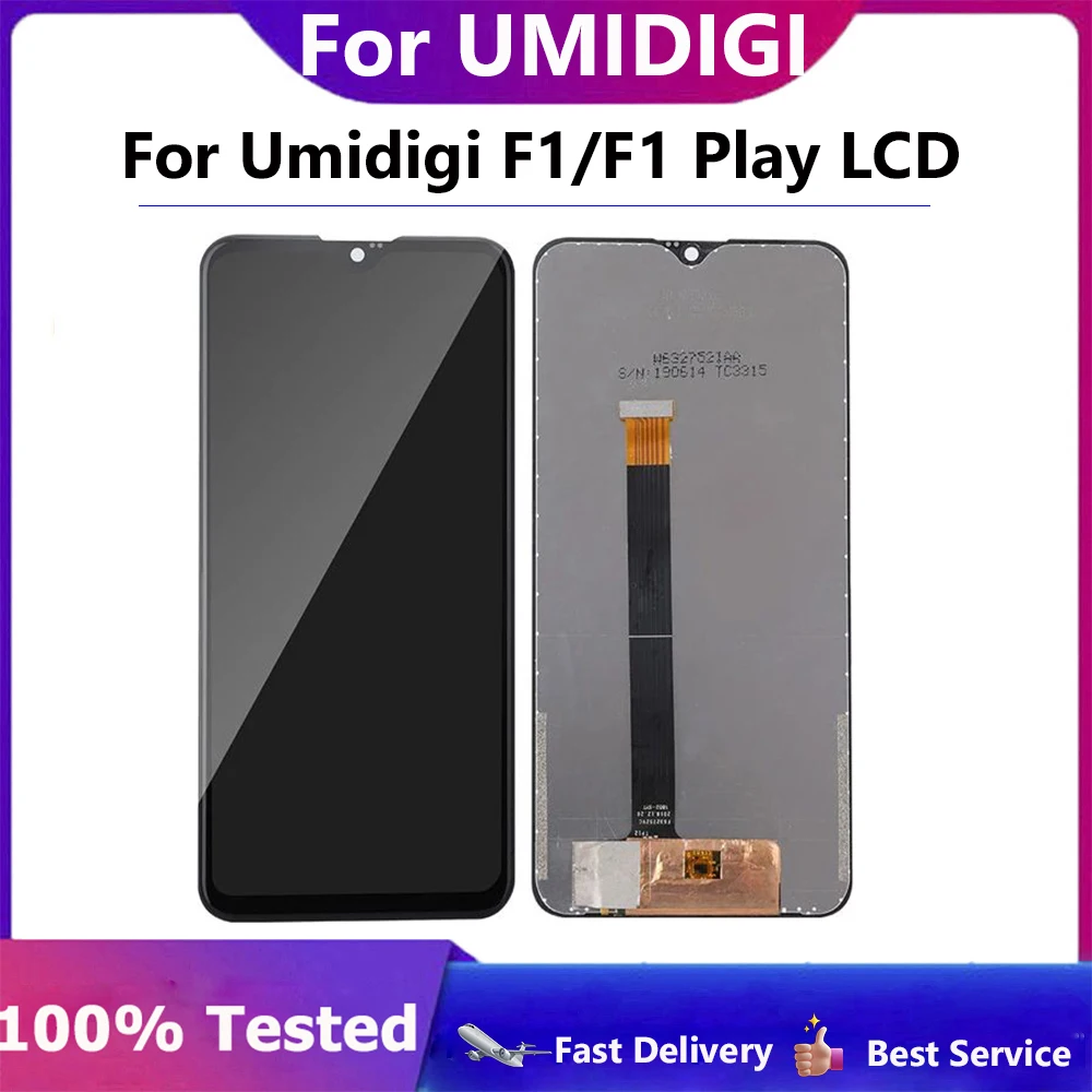 6.3 inch 100% Tested For UMIDIGI F1 LCD Display Touch Screen LCD Digitizer Display For UMIDIGI F1 Play Full DIsplay Screen