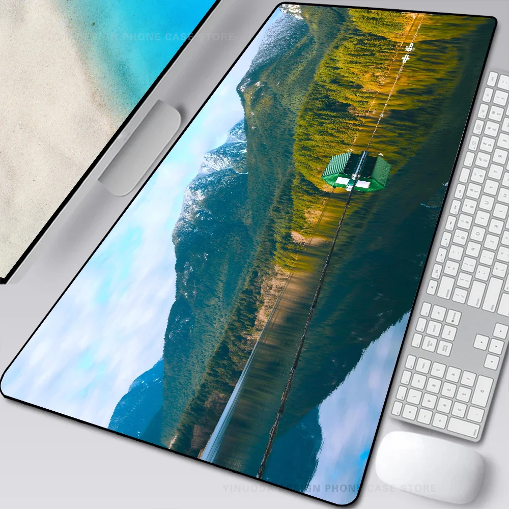 Nature Mountains Mousepad Mouse Mat Desk Mat With Pad Gaming Accessories Prime Gaming XXL Keyboard Pad