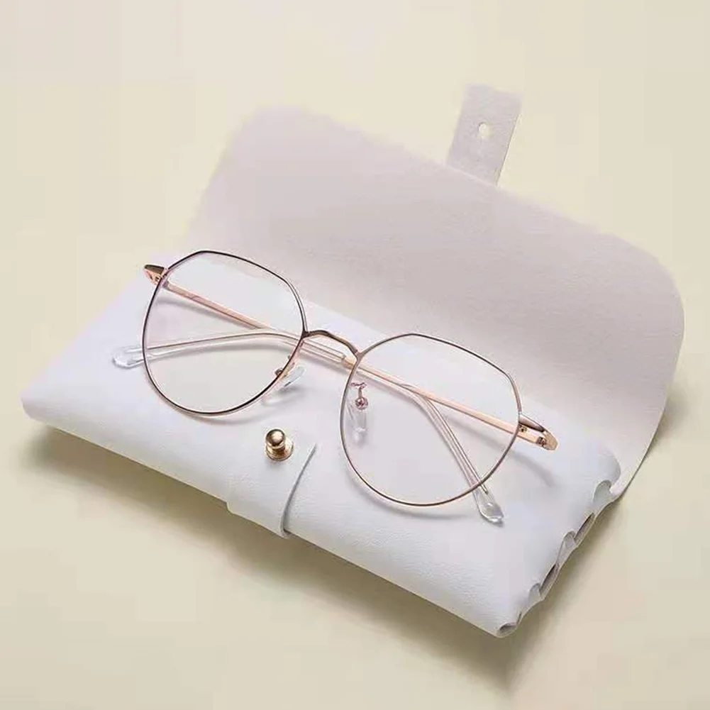 Men Women Sunglasses Case Portable Soft Faux PU Leather Travel Glasses Cases Glasses Eyeglasses Protector Storage Box