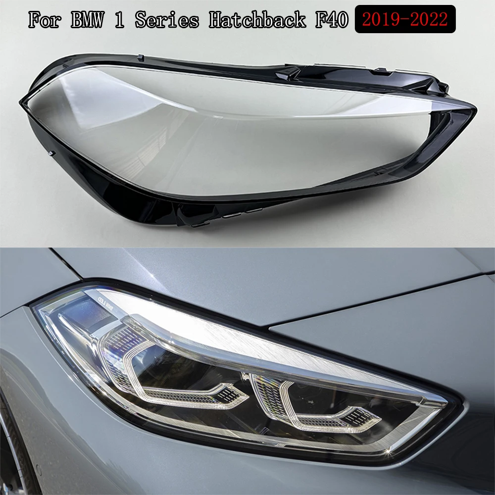 

For BMW 1 Series Hatchback F40 2019-2022 Headlight Lens Cover Transparent Headlamp Shell Plexiglass Replace Original Lampshade