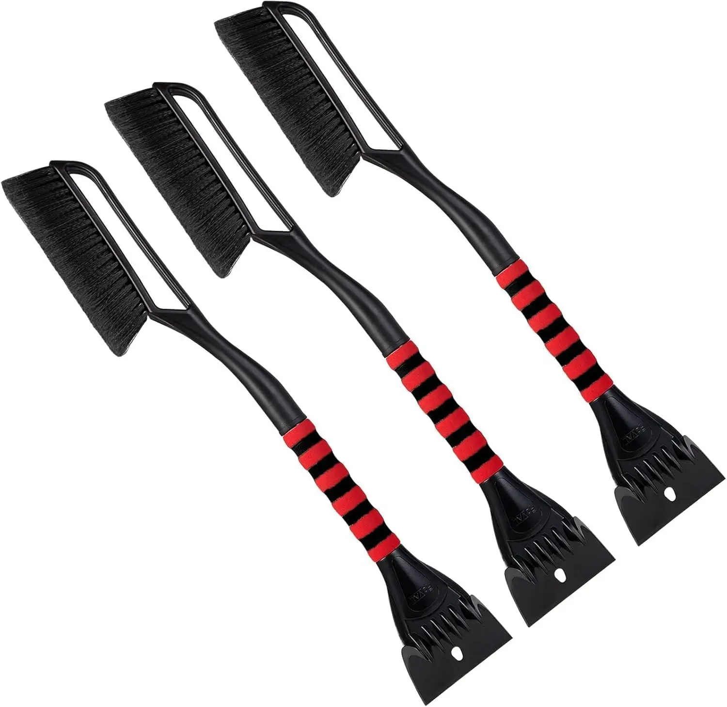 

Скребок для льда 27 дюймов, щетка для снега (3 шт.), широкое лезвие 4,73 дюйма с удобной пенопластовой ручкой для автомобилей, грузовиков, внедорожников — зимний инструмент