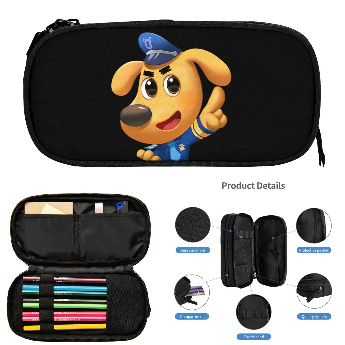 

Шериф Лабрадор пеналы для студентов школьная коробка для ручек пенал большой емкости пенал для хранения канцелярских принадлежностей