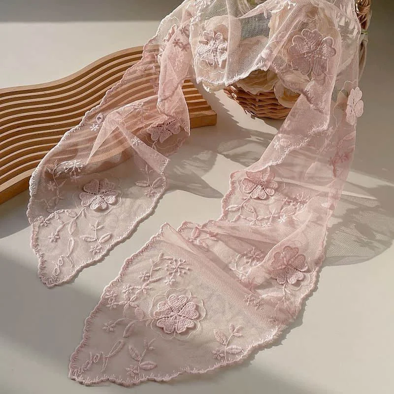 Halsdoek Haak Bloem Borduren Dames Zijden Sjaal Vrouwelijke Zomer Dunne Koreaanse Stijl Sjaal Luxe Kleding Hot Selling Item