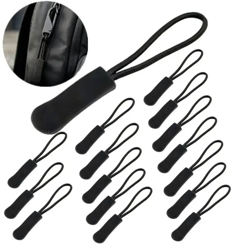 20 Pack Easy to Install Plastic Zipper Heads Replacement Zipper Ends for DIY Craft Bags Luggage Household Sewing Repair
