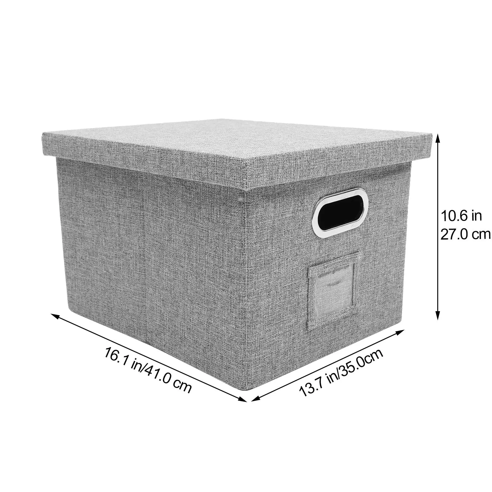 Afbeelding 7: Desktop File Organizer Box Grote capaciteit Stevige desktop-opbergcontainer voor Office Home Documenten Archiefdozen