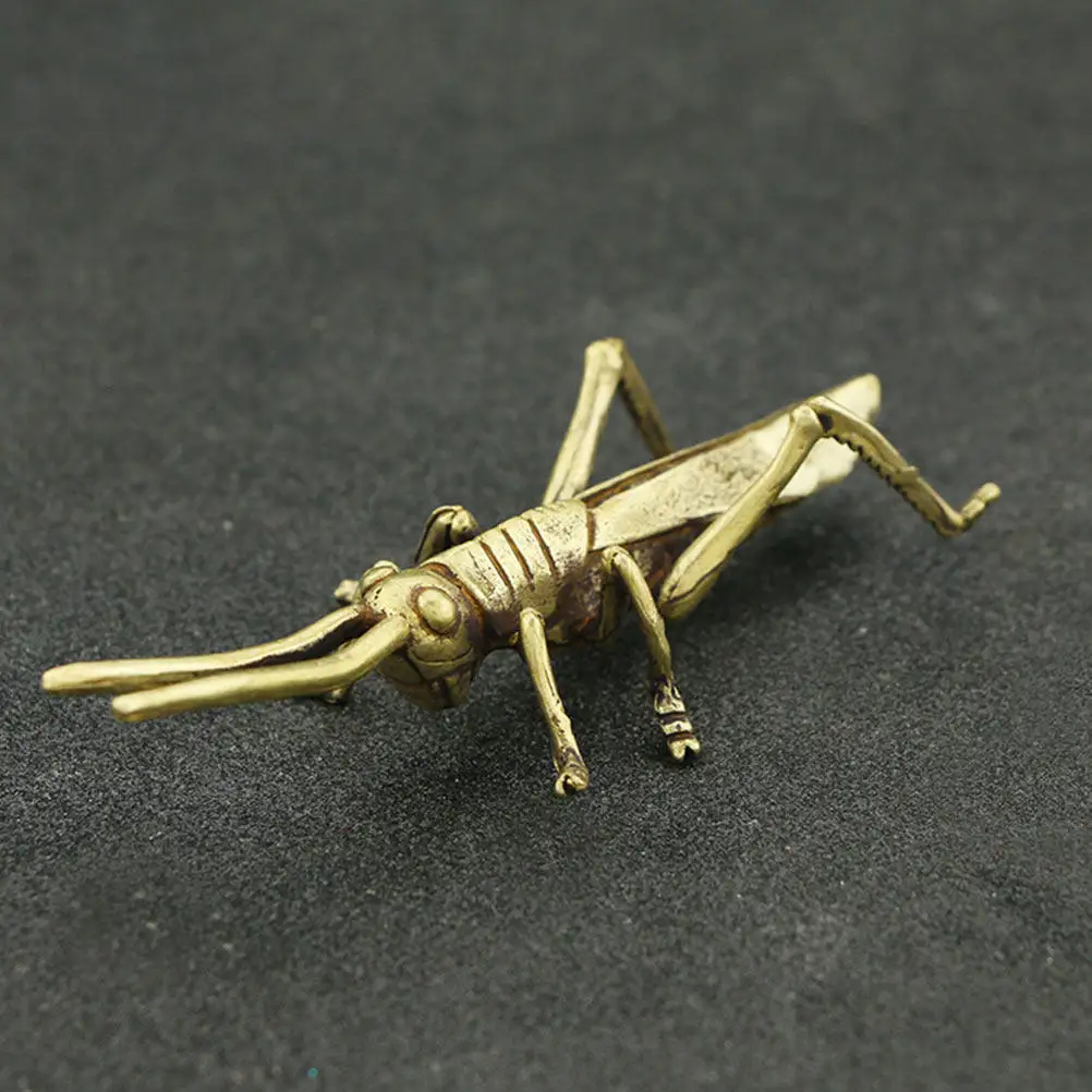 1Pcs Brass Retro Locust Decor Vintage Archaize Artware Desktop Ornament Home Festival Decoration Decoration Brass