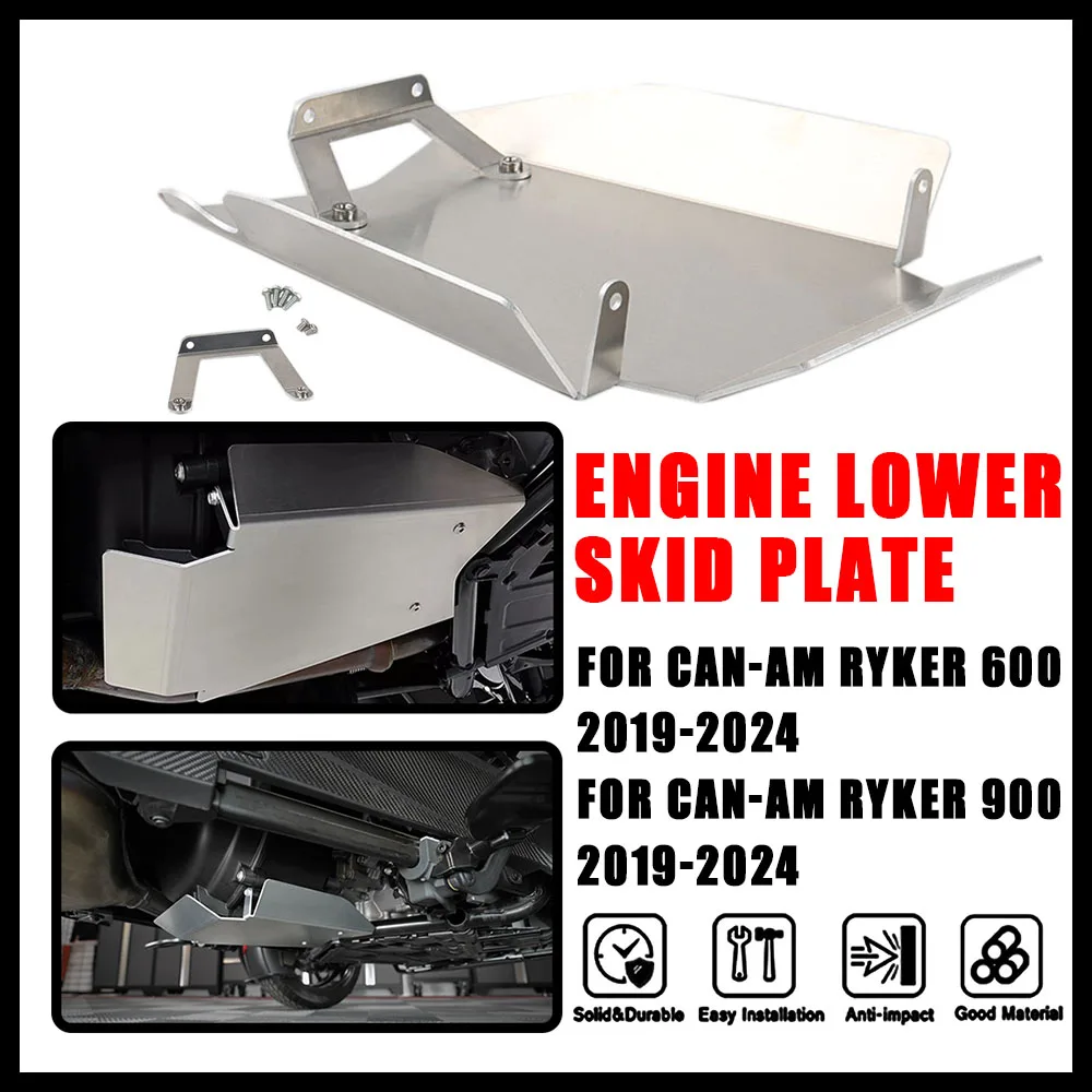 Ryker 900 NEW Motorcycle Accessory Engine Lower Aluminum Skid Plate Cover For Can-Am Ryker 600/Ryker 900 Rally Edition 2019-2024