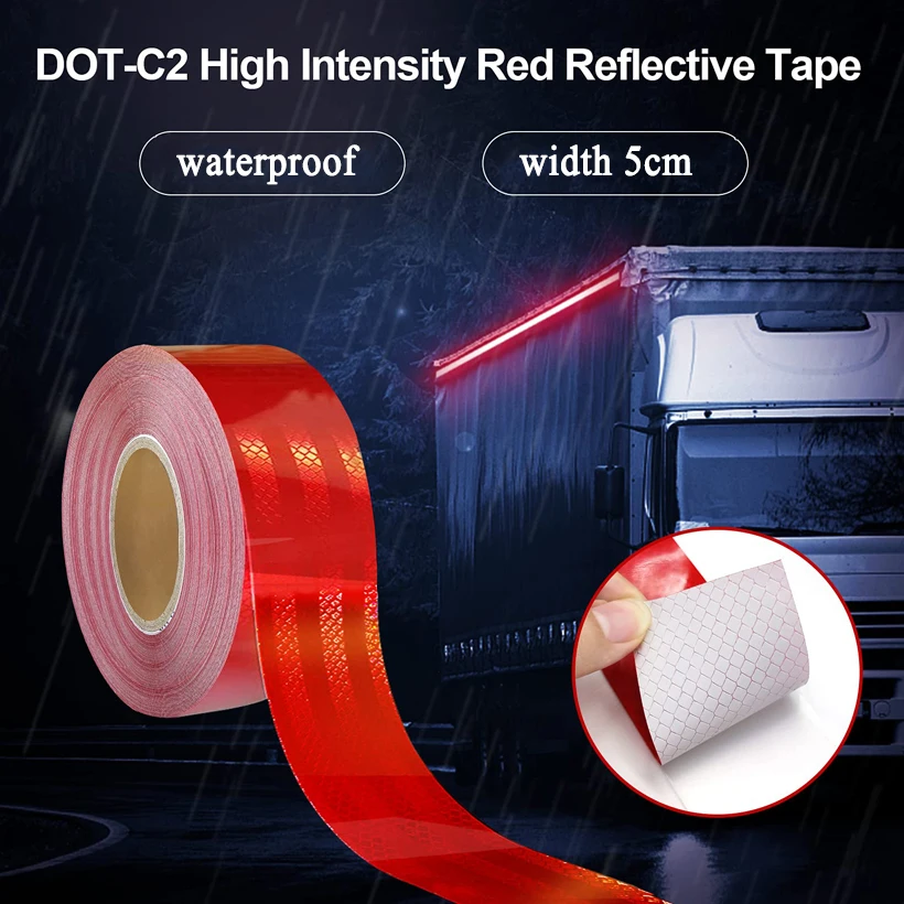 High Visibility Reflective Conspicuity Warning Tape For Truck Boats Trailer