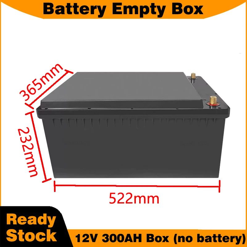 

Пустой аккумуляторный ящик 12 В 300 Ач для аккумулятора LiFePO4 Пластиковый ящик для ящика для хранения солнечной системы 12,8 В литий-ионный без аккумулятора